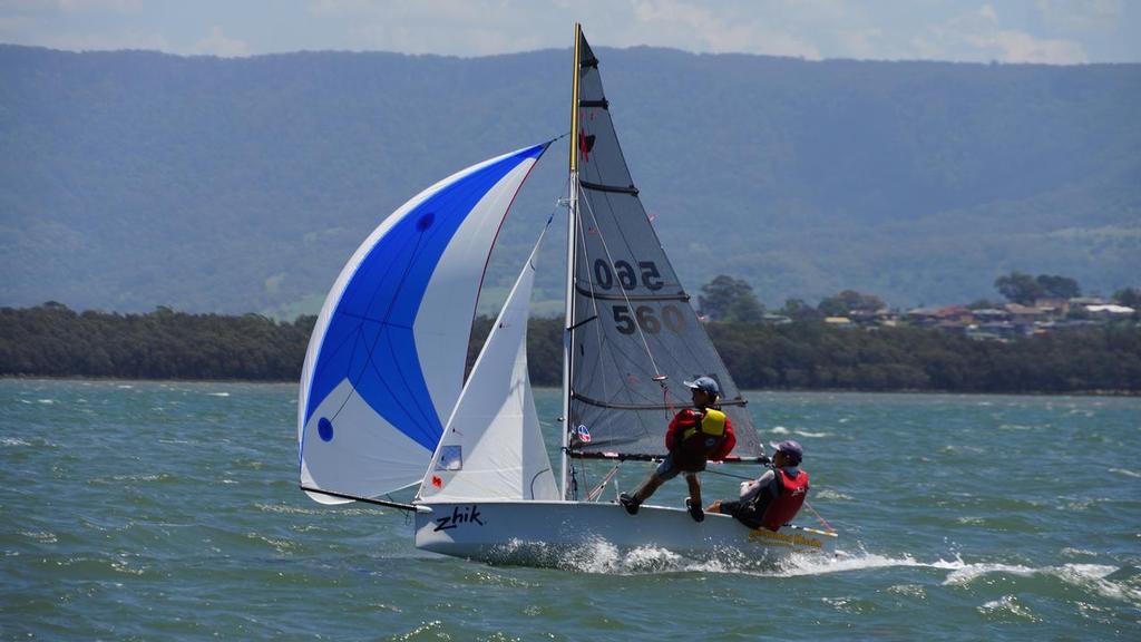 National Champions Lachlan and Mitchell Nardone on Misguided Missile - Flying Ant National Championships 2015 © Chris Hunt